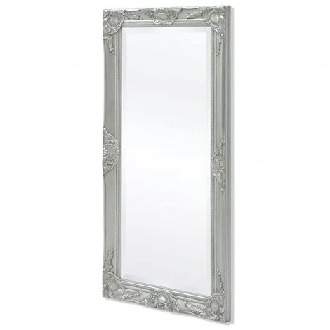 DéCOSHOP26 Miroir Mural Style Baroque 100 X 50 Cm Argenté - Argentéer 6 DéCOSHOP26 Miroir Mural Style Baroque 100 X 50 Cm Argenté - Argentéer – Image 4