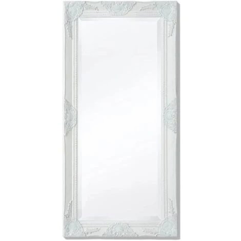 DéCOSHOP26 Miroir Mural Style Baroque 100 X 50 Cm Blanc - Blante 3 DéCOSHOP26 Miroir Mural Style Baroque 100 X 50 Cm Blanc - Blante