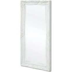 DéCOSHOP26 Miroir Mural Style Baroque 100 X 50 Cm Blanc - Blante 10 DéCOSHOP26 Miroir Mural Style Baroque 100 X 50 Cm Blanc - Blante -Miroir Soldes Boutique 32510471 4