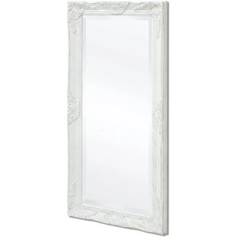 DéCOSHOP26 Miroir Mural Style Baroque 100 X 50 Cm Blanc - Blante 6 DéCOSHOP26 Miroir Mural Style Baroque 100 X 50 Cm Blanc - Blante – Image 4