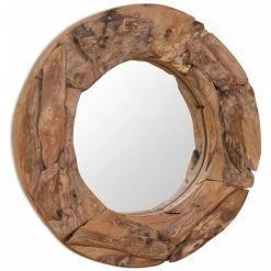 DéCOSHOP26 Miroir Décoratif Rond Teck 60 Cm - Or 9 DéCOSHOP26 Miroir Décoratif Rond Teck 60 Cm - Or -Miroir Soldes Boutique 32510474 3