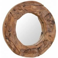DéCOSHOP26 Miroir Décoratif Rond Teck 60 Cm - Or 10 DéCOSHOP26 Miroir Décoratif Rond Teck 60 Cm - Or -Miroir Soldes Boutique 32510474 4