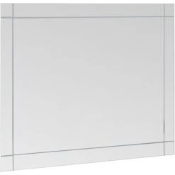 DéCOSHOP26 Miroir Mural 100x60 Cm Verre - Noir -Miroir Soldes Boutique 32510480 3