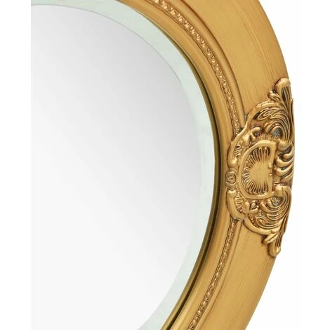DéCOSHOP26 Miroir Mural Rondstyle Baroque 50 Cm Doré - Or 5 DéCOSHOP26 Miroir Mural Rondstyle Baroque 50 Cm Doré - Or – Image 3