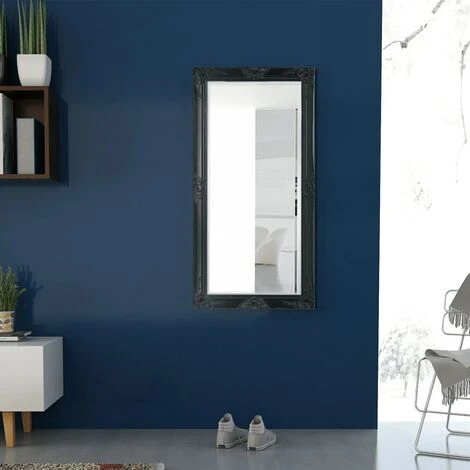 DéCOSHOP26 Miroir Mural Style Baroque 120 X 60 Cm Noir - Noir 5 DéCOSHOP26 Miroir Mural Style Baroque 120 X 60 Cm Noir - Noir – Image 3