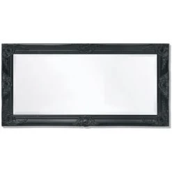 DéCOSHOP26 Miroir Mural Style Baroque 100 X 50 Cm Noir - Noir -Miroir Soldes Boutique 32510493 5