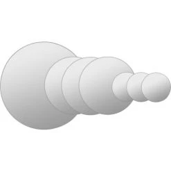 DéCOSHOP26 Set De 7 Miroirs Muraux Verre Rond Diverses Tailles - Noir -Miroir Soldes Boutique 32510499 5