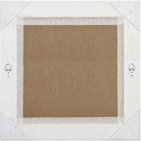 DéCOSHOP26 Miroir Mural Carré Style Baroque 50x50 Cm Argenté - Argentéer 6 DéCOSHOP26 Miroir Mural Carré Style Baroque 50x50 Cm Argenté - Argentéer – Image 4