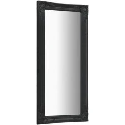 DéCOSHOP26 Miroir Mural Rectangulaire Style Baroque 50x120 Cm Noir - Noir -Miroir Soldes Boutique 32510503 2
