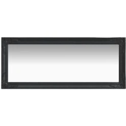 DéCOSHOP26 Miroir Mural Rectangulaire Style Baroque 50x120 Cm Noir - Noir -Miroir Soldes Boutique 32510503 3