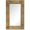 DéCOSHOP26 Miroir Mural Rectangulaire En Bois De Manguier Massif 50 X 80 Cm - Noir -Miroir Soldes Boutique 32510511 1
