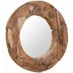 DéCOSHOP26 Miroir Mural Décoratif Rond Teck Marron 80 Cm - Marron 11 DéCOSHOP26 Miroir Mural Décoratif Rond Teck Marron 80 Cm - Marron -Miroir Soldes Boutique 32510513 5