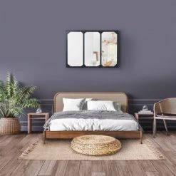 IDMARKET Miroir Verrière 3 Bandes Design Industriel 80X60 Cm 9 IDMARKET Miroir Verrière 3 Bandes Design Industriel 80X60 Cm -Miroir Soldes Boutique 32584778 3