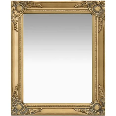 DéCOSHOP26 Miroir Mural Rectangulaire Style Baroque 50x60 Cm Doré - Or 3 DéCOSHOP26 Miroir Mural Rectangulaire Style Baroque 50x60 Cm Doré - Or