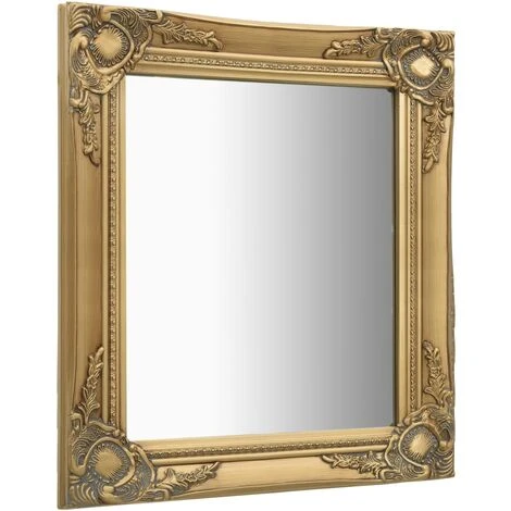 DéCOSHOP26 Miroir Mural Rectangulaire Style Baroque 50x60 Cm Doré - Or 5 DéCOSHOP26 Miroir Mural Rectangulaire Style Baroque 50x60 Cm Doré - Or – Image 3