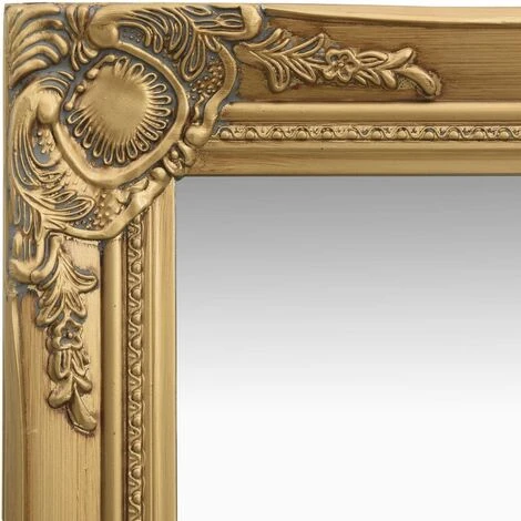 DéCOSHOP26 Miroir Mural Rectangulaire Style Baroque 50x60 Cm Doré - Or 6 DéCOSHOP26 Miroir Mural Rectangulaire Style Baroque 50x60 Cm Doré - Or – Image 4