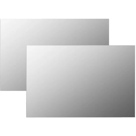 DéCOSHOP26 St De 2 Miroirs Muraux 60x40 Cm Rectangulaire Verre - Noir 3 DéCOSHOP26 St De 2 Miroirs Muraux 60x40 Cm Rectangulaire Verre - Noir