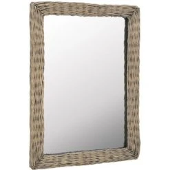 DéCOSHOP26 Miroir Osier Marron 60 X 80 Cm - Marron 7 DéCOSHOP26 Miroir Osier Marron 60 X 80 Cm - Marron -Miroir Soldes Boutique 32643917 2