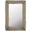 DéCOSHOP26 Miroir Osier Marron 40 X 60 Cm - Marron -Miroir Soldes Boutique 32643918 1