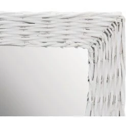 DéCOSHOP26 Miroir Osier Blanc 50 X 100 Cm - Blante -Miroir Soldes Boutique 32643929 3