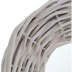 DéCOSHOP26 Set De 3 Miroirs Rond Diamètre 15 Cm En Osier Blanc - Blante -Miroir Soldes Boutique 32643930 4