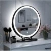 SKECTEN Miroir Maquillage Lumineux LED Rotation à 360° Miroir A Poser Idéal Pour Rasage Et Maquillage - Blanc Froid -Miroir Soldes Boutique 33016741 1