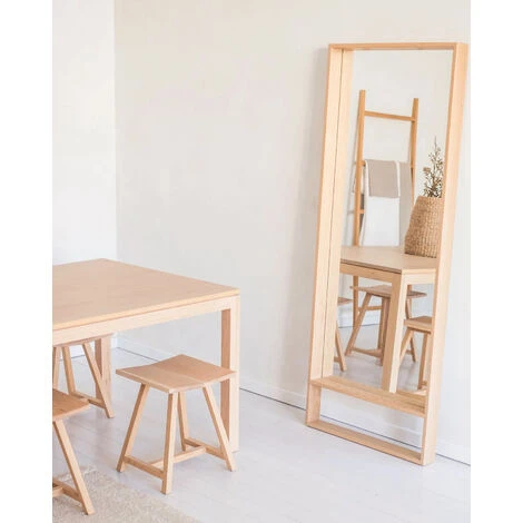 DECOWOOD Miroir Walls II Naturel 80x180cm 4 DECOWOOD Miroir Walls II Naturel 80x180cm – Image 2