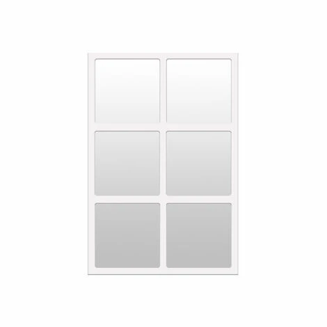 DECOWOOD Miroir Lisboa II Blanc 3 DECOWOOD Miroir Lisboa II Blanc