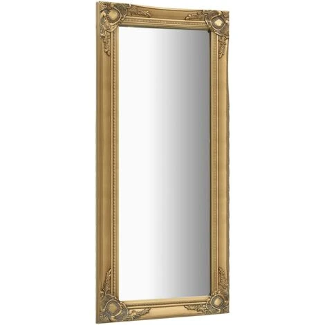 DéCOSHOP26 Miroir Mural Rectangulaire Style Baroque 50x120 Cm Doré - Or 4 DéCOSHOP26 Miroir Mural Rectangulaire Style Baroque 50x120 Cm Doré - Or – Image 2