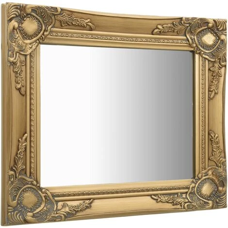 DéCOSHOP26 Miroir Mural Rectangulaire Style Baroque 50x40 Cm Doré - Or 5 DéCOSHOP26 Miroir Mural Rectangulaire Style Baroque 50x40 Cm Doré - Or – Image 3