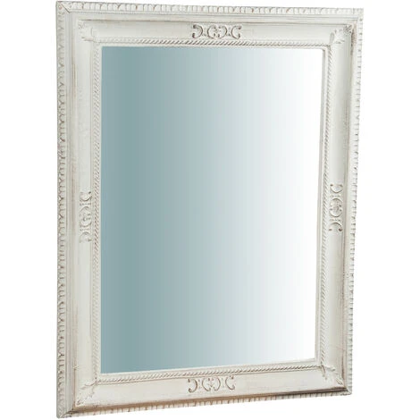 BISCOTTINI Miroir Mural Vertical/horizontal En Bois De Mur En Finition Blanche Antique L67XPR4, 5XH87 Cm Made In Italy 3 BISCOTTINI Miroir Mural Vertical/horizontal En Bois De Mur En Finition Blanche Antique L67XPR4, 5XH87 Cm Made In Italy