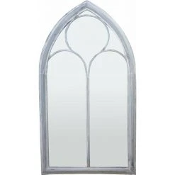 ESSCHERT DESIGN Miroir Fenêtre église 112 Cm Gris - Gris