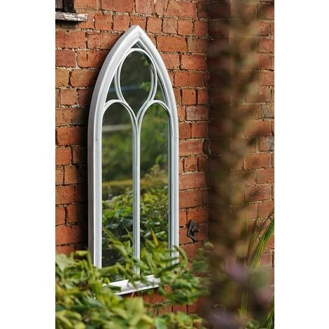 ESSCHERT DESIGN Miroir Fenêtre église 112 Cm Gris - Gris 5 ESSCHERT DESIGN Miroir Fenêtre église 112 Cm Gris - Gris – Image 3