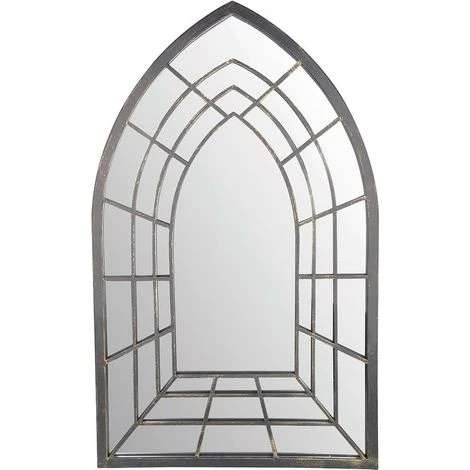 ESSCHERTDESIGN Miroir Trompe L'oeil Gothique Gris - Gris 3 ESSCHERTDESIGN Miroir Trompe L'oeil Gothique Gris - Gris