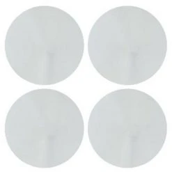 ATMOSPHERA, CRŽATEUR D'INTŽRIEUR Lot De 4 Miroirs Adhésifs "Rond" 20x20cm Argent