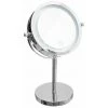 FIVE SIMPLY SMART Miroir Pivotant Rond Sur Pied "Led" 29cm Argent -Miroir Soldes Boutique 33661176 1