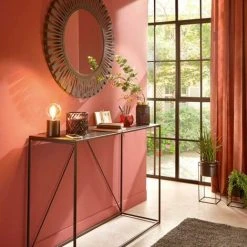 ATMOSPHERA, CRŽATEUR D'INTŽRIEUR Miroir Mural En Métal "Nola" 89cm Gris -Miroir Soldes Boutique 33661933 2