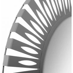 ATMOSPHERA, CRŽATEUR D'INTŽRIEUR Miroir Mural En Métal "Nola" 89cm Gris -Miroir Soldes Boutique 33661933 3