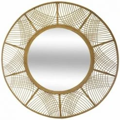 ATMOSPHERA, CRATEUR D'INTRIEUR Miroir Mural Rond En Bambou "Ina" 89cm Naturel