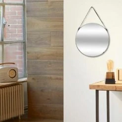 ATMOSPHERA, CRŽATEUR D'INTŽRIEUR Miroir Mural Design En Métal "Belt" 38cm Noir -Miroir Soldes Boutique 33664850 3