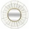 ATMOSPHERA, CRŽATEUR D'INTŽRIEUR Miroir Mural Rond En Métal "Fleur" 67cm Or -Miroir Soldes Boutique 33664904 1