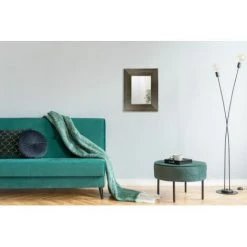 Paris Prix - Miroir Mural Déco "harper" 44cm Noir & Or -Miroir Soldes Boutique 33667732 3