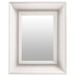 Paris Prix - Miroir Mural Déco "scott" 45cm Blanc