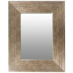 Paris Prix - Miroir Mural Déco "harper" 44cm Argent & Or