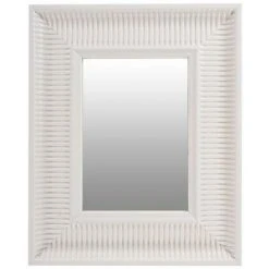 Paris Prix - Miroir Mural Déco "howard" 49cm Blanc