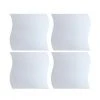 ATMOSPHERA, CRŽATEUR D'INTŽRIEUR Lot De 4 Miroirs Adhésifs "Vague" 30x30cm Argent
