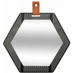 ATMOSPHERA, CRŽATEUR D'INTŽRIEUR Miroir Mural Déco "Mona" 34cm Noir