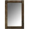 AUBRY GASPARD Miroir Rectangulaire En Bois Recyclé Rustique Rectangle Marron - Marron 2 AUBRY GASPARD Miroir Rectangulaire En Bois Recyclé Rustique Rectangle Marron - Marron -Miroir Soldes Boutique 33853737 1