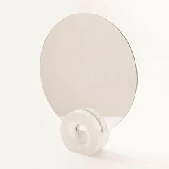 Miroir De Table Nives SKLUM Bois De Suar - Blanc