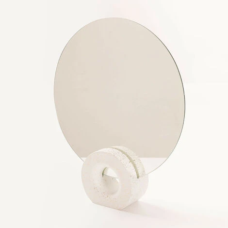 Miroir De Table Nives SKLUM Bois De Suar - Blanc 3 Miroir De Table Nives SKLUM Bois De Suar - Blanc